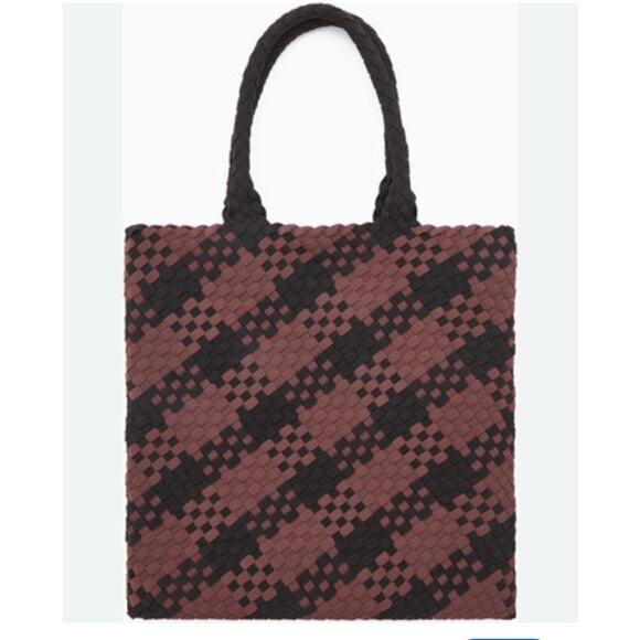 COS Large Checked Woven Tote Bag EUC - Picture 1 of 14